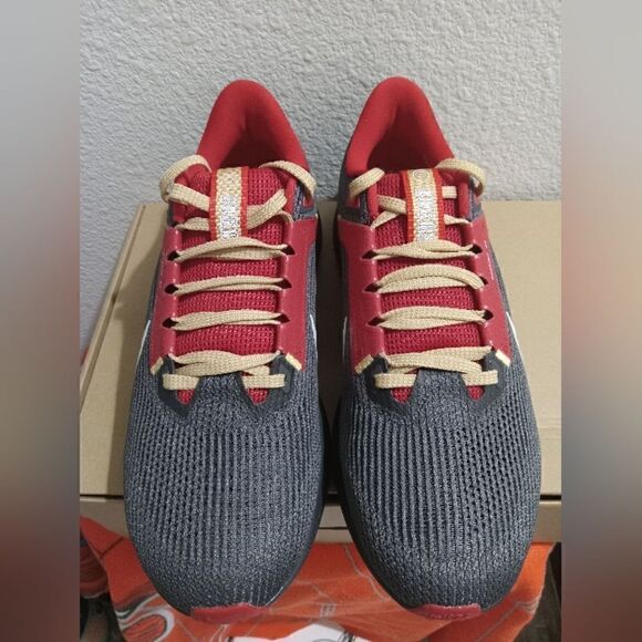 Nike Anthracite Zoom Pegasus 40 SF 49ers UNISEX  MEN SIZE 8.5” LADIES SIZE 10 - Picture 9 of 14